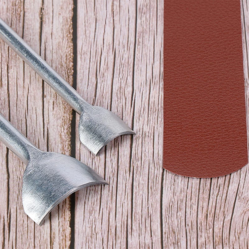 Caydo 7 Pieces Leather Craft Tools Half-Round Punch Arc-Shaped Leather Edge Cutter Punch for Crafting Strap Belt, Wallet and Bag DIY Handwork 10-40mm - Image 4