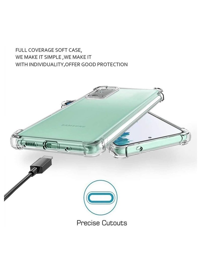 vesus Samsung Galaxy A20 Case Cover Protective Shock Absorption Bumper soft Transparent Case (Clear) - Image 3
