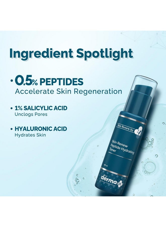 ذا ديرما كو تونر X Dr.V Skin Renew الببتيد المرطب مع الببتيد وحمض الهيالورونيك 100 مل 1% حمض الساليسيليك يفتح المسام، تونر مرطب لبشرة مشدودة وشبابية، تونر خالي من الكحول  - Image 5