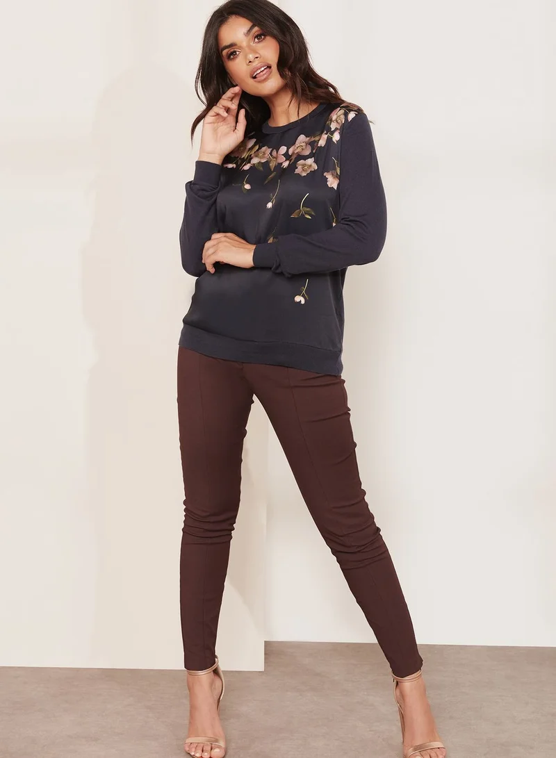 Ted Baker Contrast Embroidered Sweater