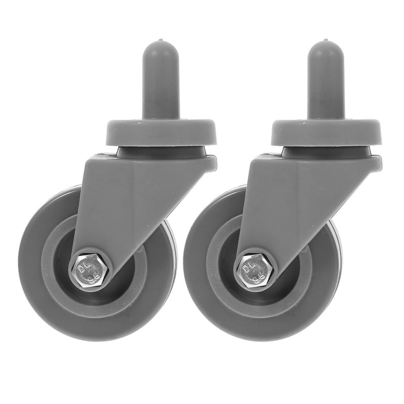 2Pcs 7 5cm Rubber Swivel Casters For Mop Bucket Trolley Cart Wheel Replacement - Image 1