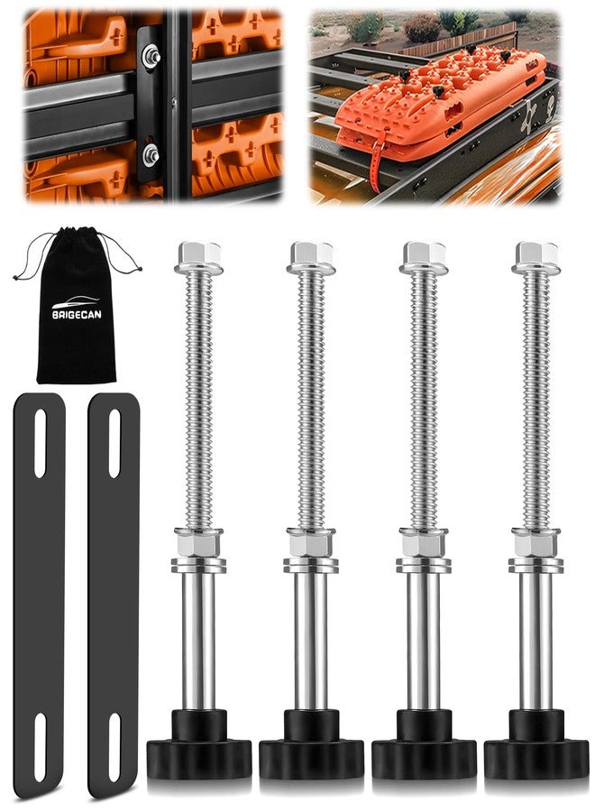 BRIGECAN Traction Board Mounting Kit, Easy-to-Install Traction Board Mount, Safety Recovery Board Mount, Universal Mounting Pin Kits for Traction Boards with 4.72"~6.69" Hole Spacing, 1 Year Warranty - Image 1