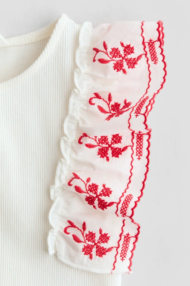 H&M Frill-trimmed top