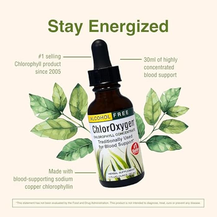 Herbs Etc. ChlorOxygen Chlorophyll Concentrate Alcohol Free Liquid Extract - Liquid Chlorophyll Drops - Detoxifying & Deodorizing - Skin, Gut & Energy Support - Gluten-Free - 1 fl oz (66 Servings) - Image 5