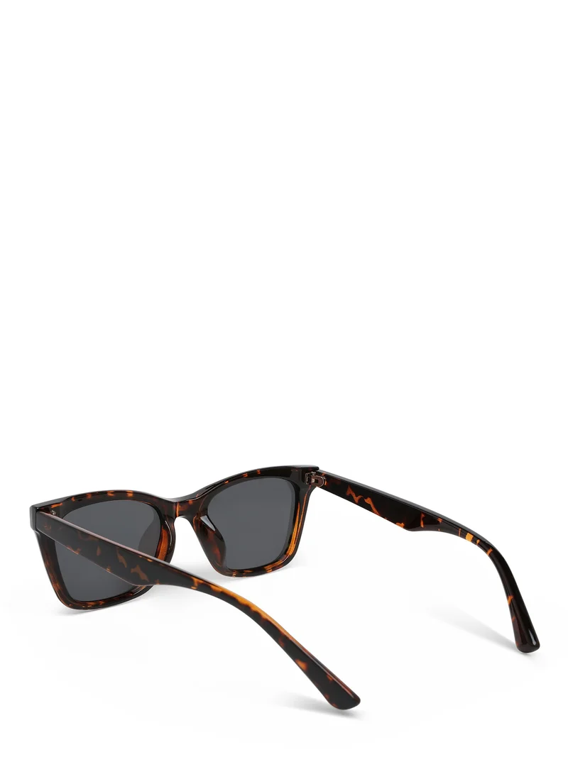 London Rag Classic Wayfarer Square Sunglasses in Leopard
