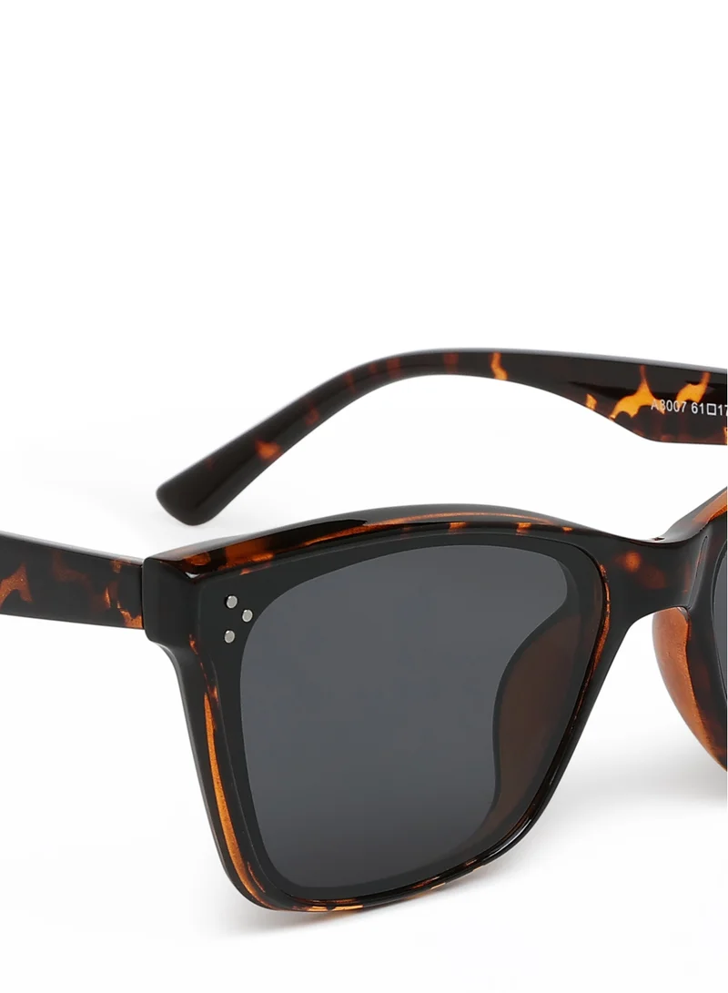London Rag Classic Wayfarer Square Sunglasses in Leopard