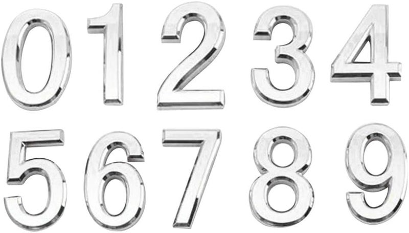 كلاراكو لوحات أرقام ذاتية اللصق من 0 إلى 9 خانات، لافتات، فندق، منزل، قسم، مكتب، باب، عنوان، رقم الطريق، رقم اللوحة 2 - Image 2