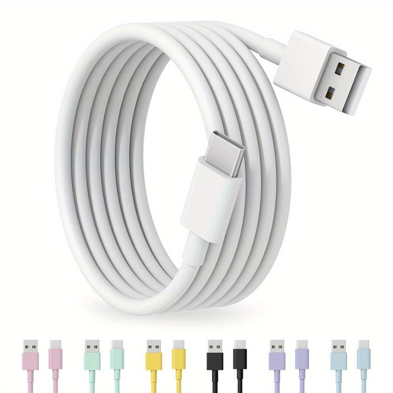 USB C to USB Cable 78.74in Blue Fast Charging Carplay Cord for iPhone 16 15 and Car Charger - Image 1