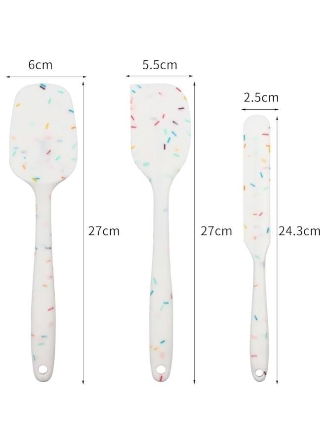 HOOKOR Silicone Spatula, Set of 6 Heat Resistant 600 Food Scraper for Baking, Cooking, Mixing, Scraping, Nonstick Cookware Kitchen Utensils - Image 2