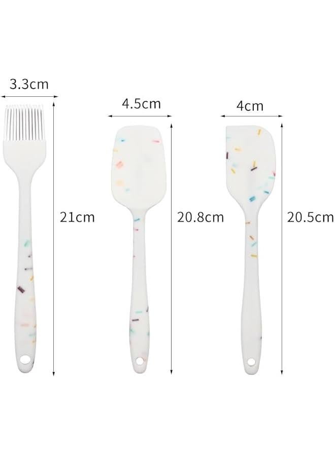 HOOKOR Silicone Spatula, Set of 6 Heat Resistant 600 Food Scraper for Baking, Cooking, Mixing, Scraping, Nonstick Cookware Kitchen Utensils - Image 3