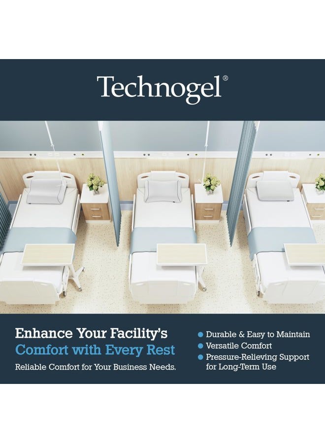 Technogel Deluxe Cooling Gel Pillow - Patented Cooling Technology, Odorless Memory Foam – Breatable Ergonomic Support for Side & Back Sleepers with Washable Cover, 5.5" (Thick) - Image 4