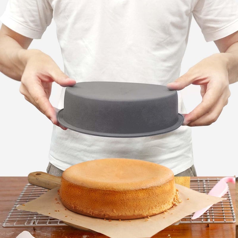 KEYFIVE Silicone 5 Inch Cake Pan Round, Set of 4 Silicone Small Cake Pans Round 5 x 2 Inch, Nonstick Smash Cake Pans, Quick Release 5 IN Cake Pan for Baking Small Cakes - Image 4