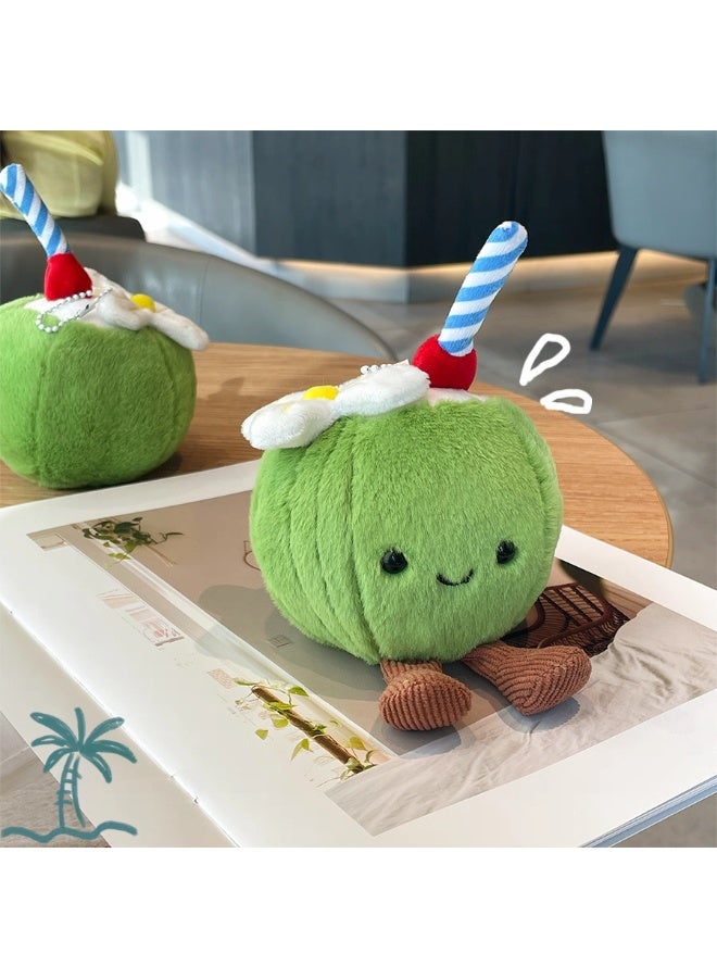 سلسلة مفاتيح جوز الهند المخملية المبتسمة – تعليقة حقيبة لطيفة بطابع شرق أوسطي - Image 2