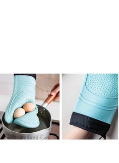 Generic Multi-colored heat-insulated kitchen gloves  - Image 4