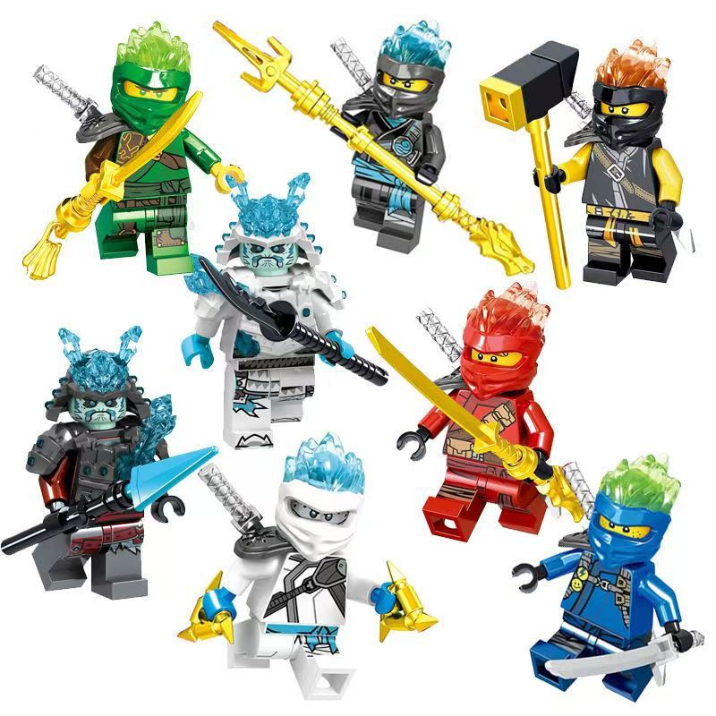 Ninjago Lloyd Ice Emperor Motorcycle Building Blocks Toy - Image 1