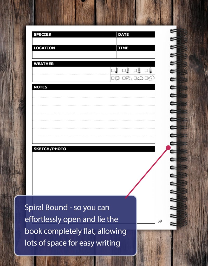 OptiLiving Publishing Birding Journal with Life List & Checklist A5 - Image 5