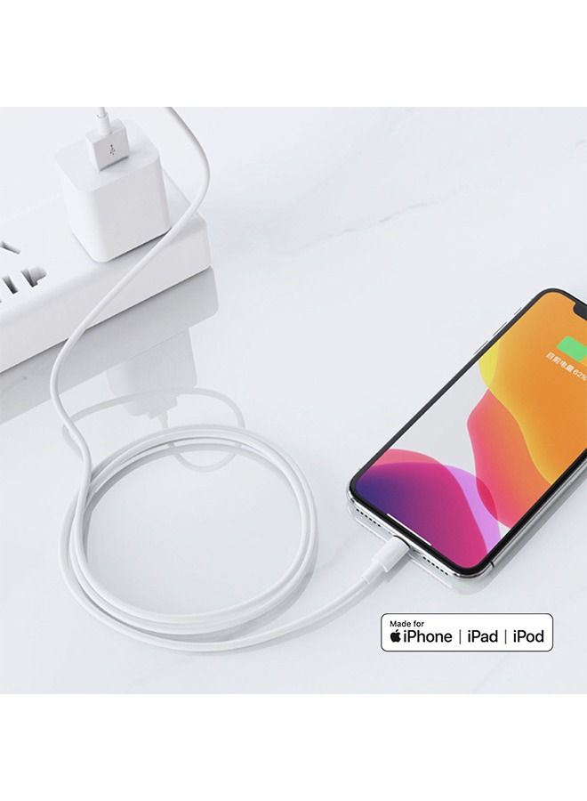 18W iPhone Charger Cable, USB iPhone lightning Cable, Charging & Syncing iPhone Cord for iPhone 14 13 13Pro 12 11 Max XS XR X SE iPad and More [Compatible with all iPhones],1M  - Image 4