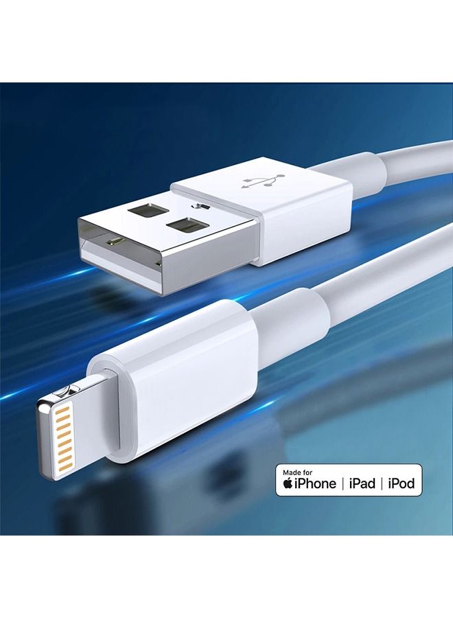 18W iPhone Charger Cable, USB iPhone lightning Cable, Charging & Syncing iPhone Cord for iPhone 14 13 13Pro 12 11 Max XS XR X SE iPad and More [Compatible with all iPhones],1M  - Image 5