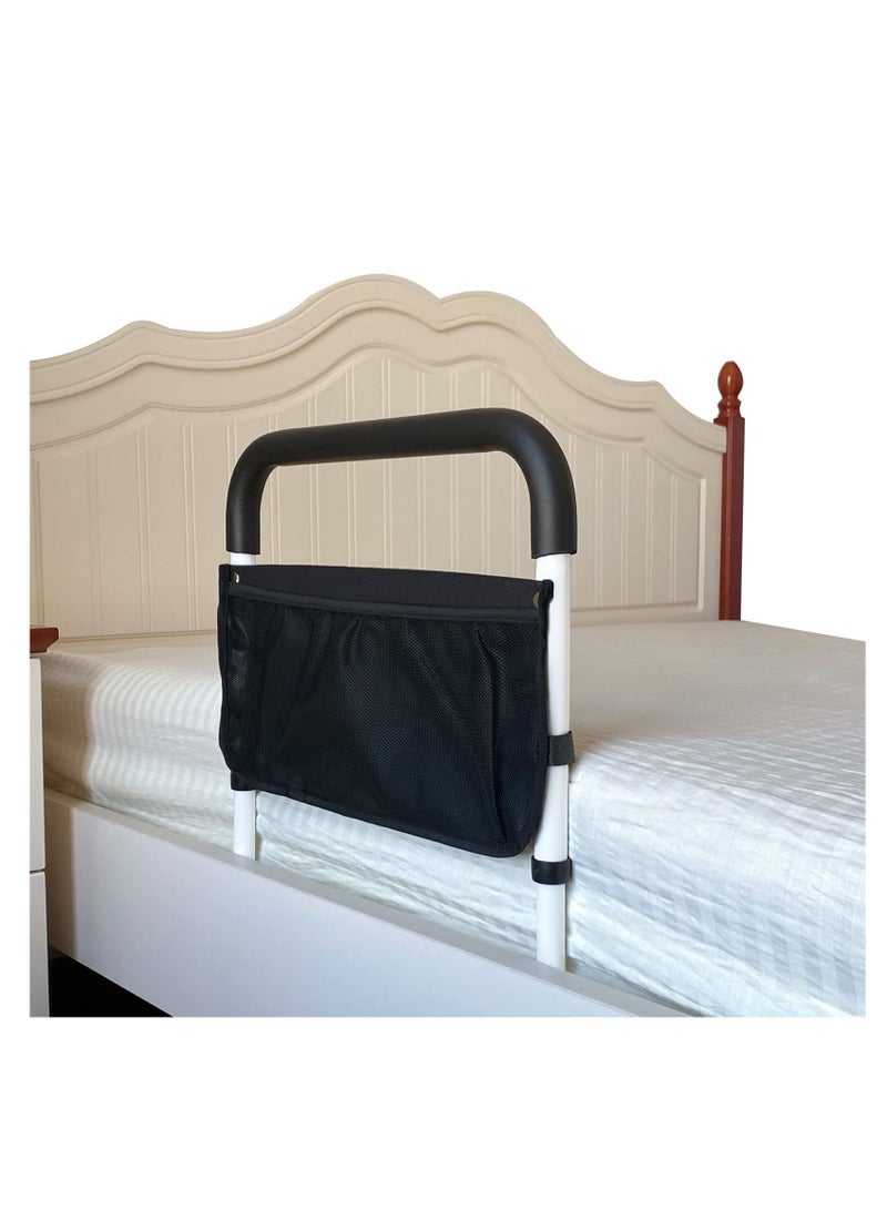Arabest Bed Rails for Elderly Adults Safety with Adjustable Heights Storage Pocket Assist Support Side Railings for Seniors Citizens Slides Under Mattressbed Cane Medical Bed Guard Bed Handles Bars - Image 1