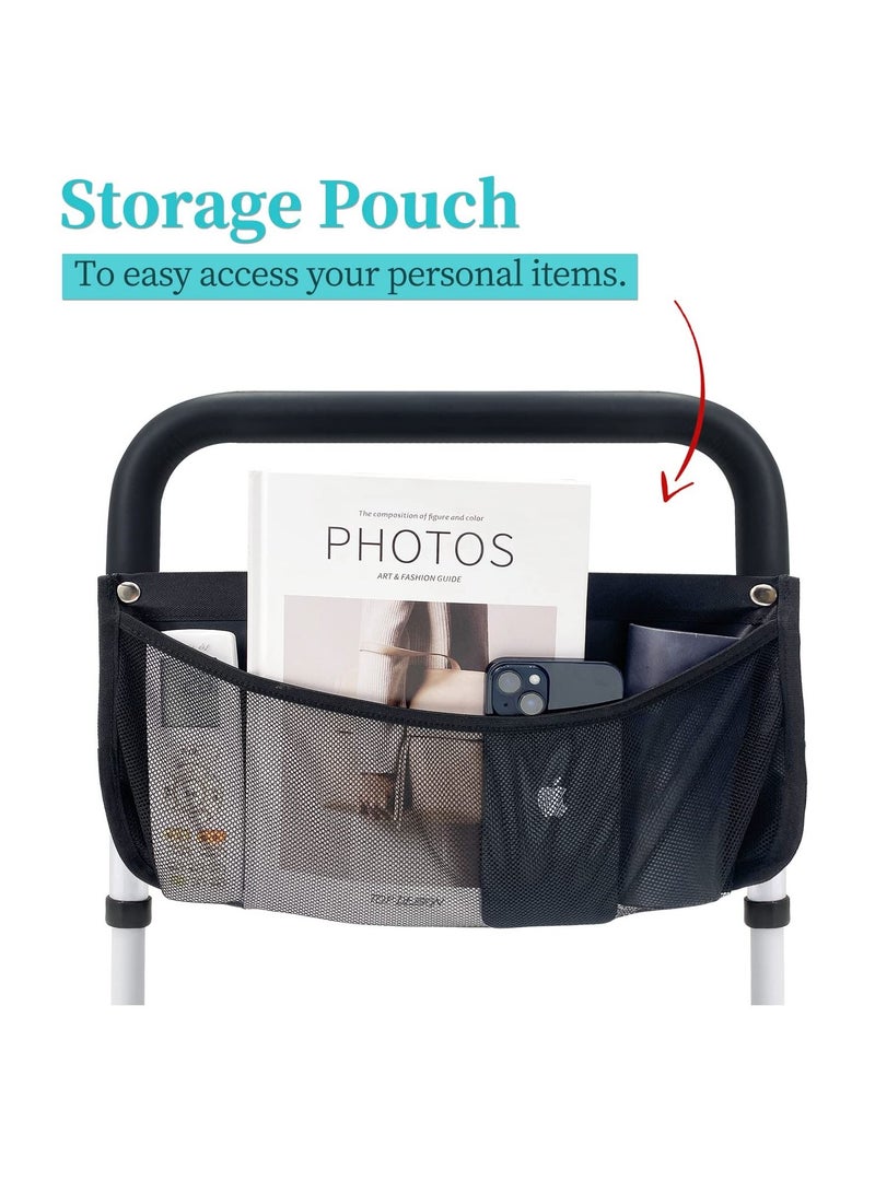 Arabest Bed Rails for Elderly Adults Safety with Adjustable Heights Storage Pocket Assist Support Side Railings for Seniors Citizens Slides Under Mattressbed Cane Medical Bed Guard Bed Handles Bars - Image 4