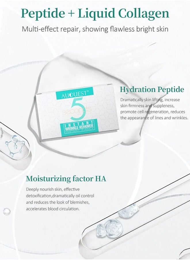 AuQuest - 5 Seconds Instant Wrinkle Remover, Removes Wrinkles And Puffiness Of Eyes With Hydration Twenty One Peptide Anti Wrinkle Eye Cream Hydrating Eye Cream For Anti Aging Reduce Wrinkles 20G - Image 1
