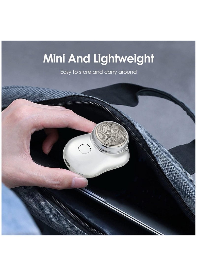 ELTRAZONE Pocket-sized Electric Shaver: Effortless Grooming on the Go with Mini USB Rechargeable Shaver for Men in Blue - Image 5