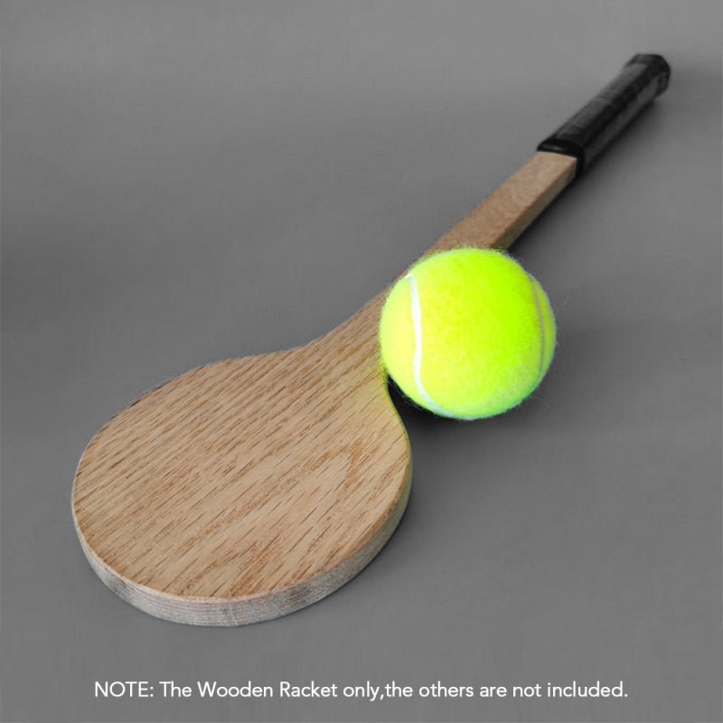 Kids Tennis Training Racket - Premium Wood Construction Durable Practice Tool for Kids Tennis Skill Improvement With Comfortable Random Color Grip to Boost Swing Accuracy - Image 5