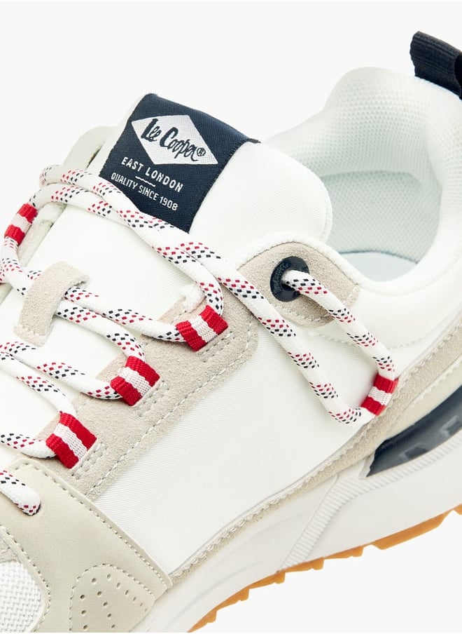 Lee Cooper - Mens Panelled Lace-Up Low Ankle Sneakers - Image 1