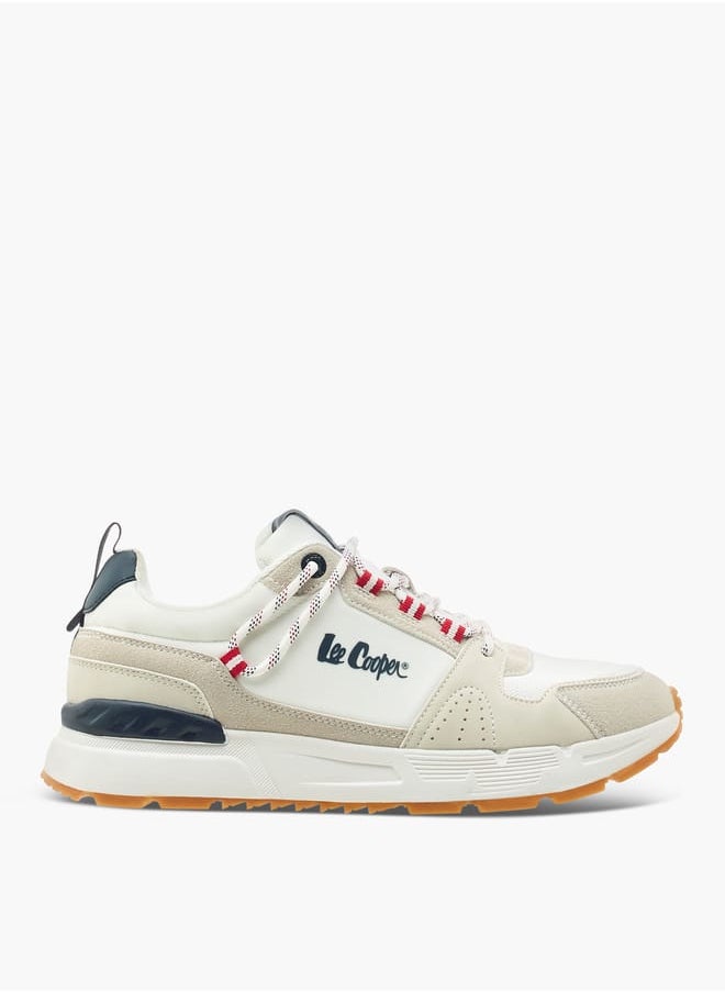 Lee Cooper - Mens Panelled Lace-Up Low Ankle Sneakers - Image 1