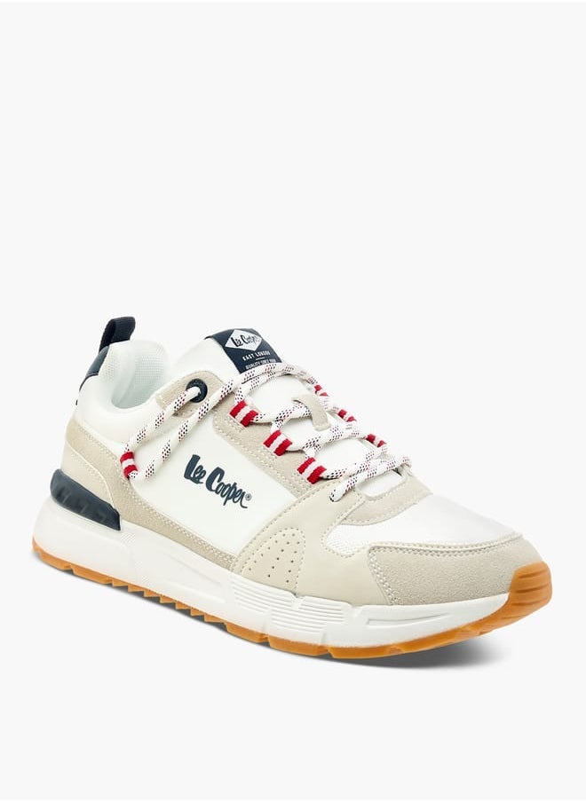 Lee Cooper - Mens Panelled Lace-Up Low Ankle Sneakers - Image 1