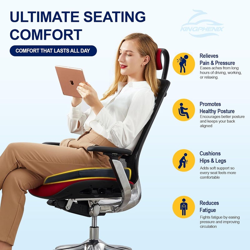 kingphenix Premium Memory Foam Car Seat Cushion - Image 4