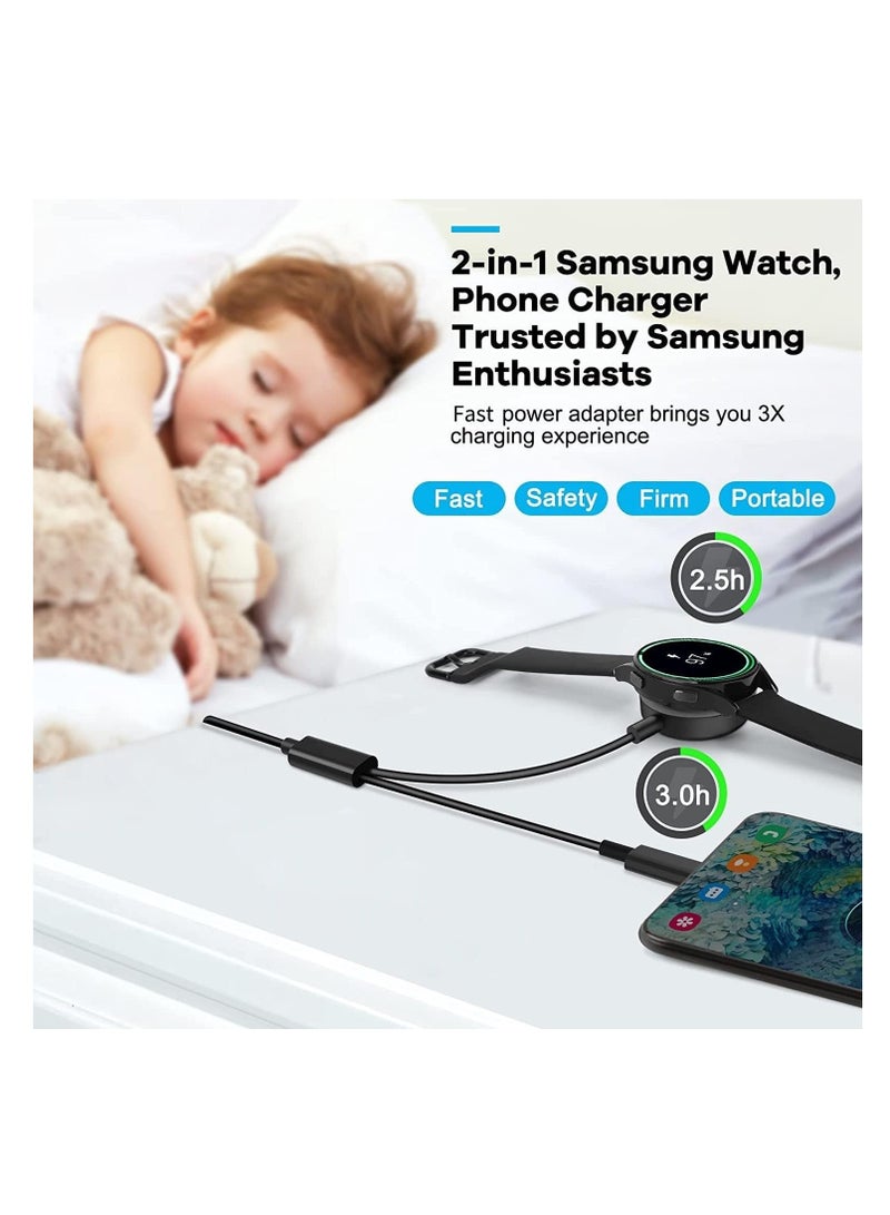 general 25W USB C Charger, 2 in 1 Watch Charger Compatible for Samsung Galaxy Watch 7/FE/6/6 Classic/5 Pro/5/4/3/Active2/1 and Galaxy S25/S24/S23/S22/21/20 Note20/10/Z Fold 6 5 4/ Z Flip 6 5 4 3 and Galaxy - Image 3