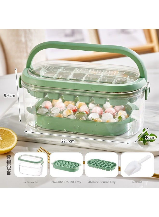 Anna Large Capacity Portable Two-Layer Silicone Ice Cube Tray - Image 1