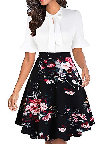 RANPHEE Vestidos Elegantes de Mujer Dresses for Women 2025 Trendy Summer Ruffle Short Sleeve Special Occasion Semi Formal Flowy Flattering Dress to Hide Tummy XL 1X - Image 5