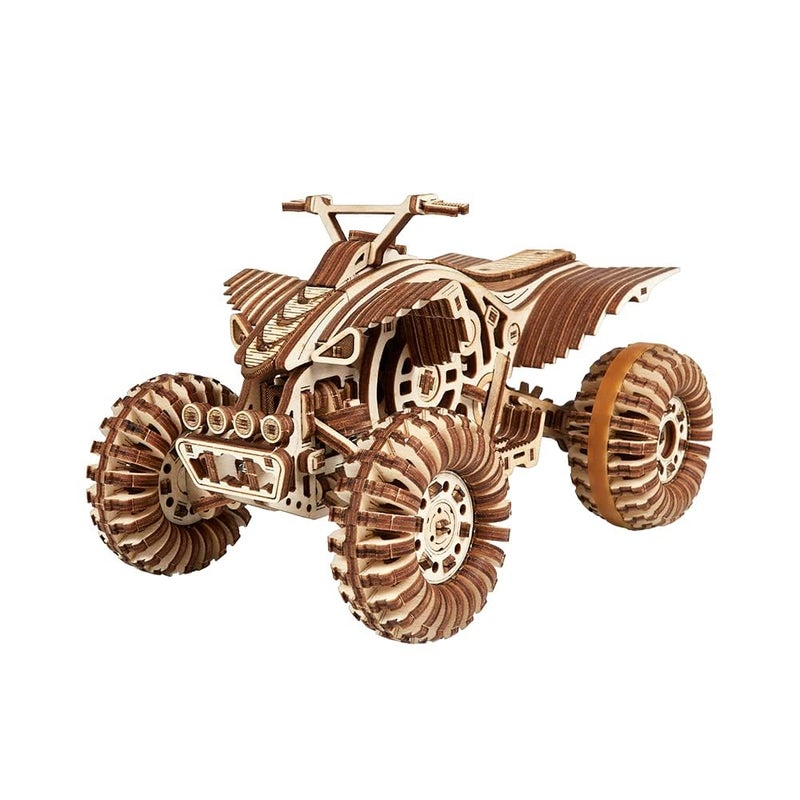 Wood Trick Quad Bike 3D Wooden Puzzles for Adults to Build  Rides up to 30ft  Wooden Model Car Kits to Build  Model Kits for Adults  Challenging Project Hobby - Image 2