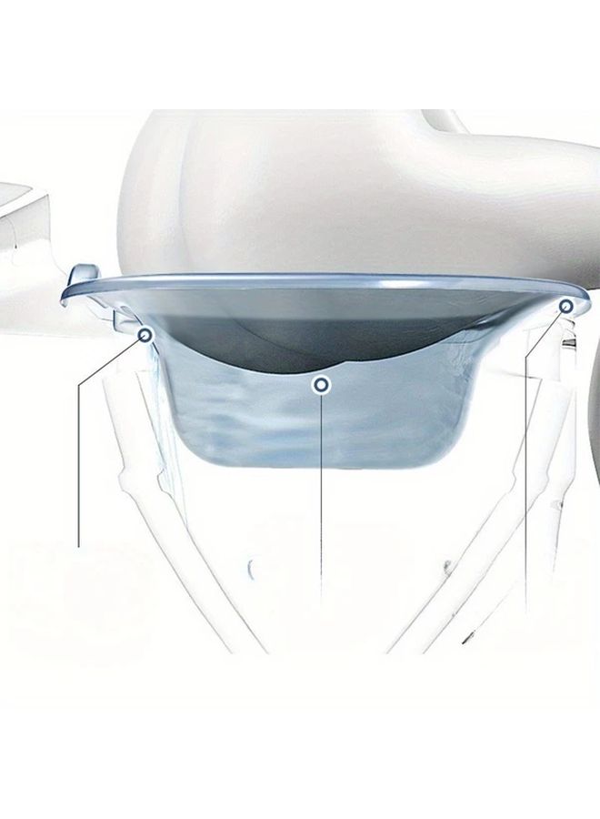 Portable Pink Bedside Shower Chair For Elderly And Pregnant Women - Image 5