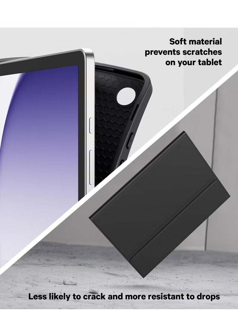 Keyboard Case for Samsung Galaxy Tab A9 Plus 11-inch 2023, 7-color backlit touchpad keyboard, anti-smudge protective cover with S pen holder, detachable keyboard for Galaxy Tab A9+ 11, - Image 3