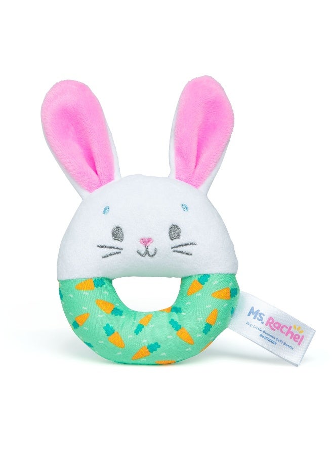 Ms. Rachel Hop Little Bunnies Soft Rattle with Plush Bunny Cover (22 cm) - Image 2