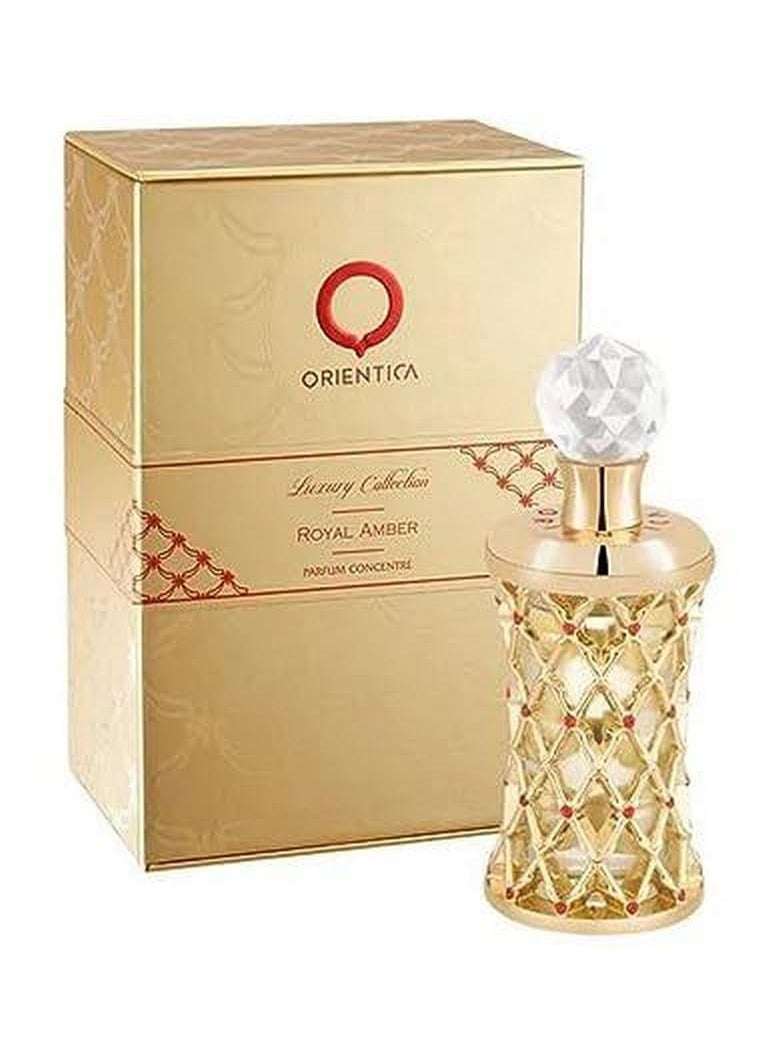 Orientica Orientica Al Haramain Royal Amber Luxury Collection Pure Parfum Concentrate Spray For Women 06 Ounce 