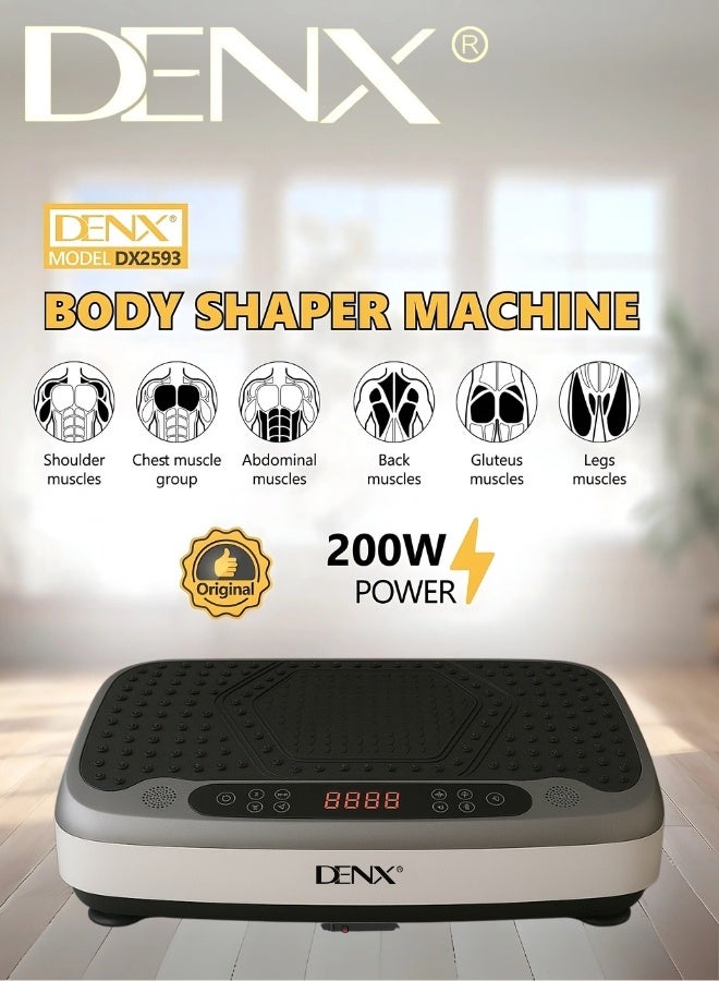 Denx 3D Vibration Plate Exercise Machine - Whole Body Workout Vibration Fitness Platform - Home for Weight Loss Wellness Toning Vibration Platform - Image 4