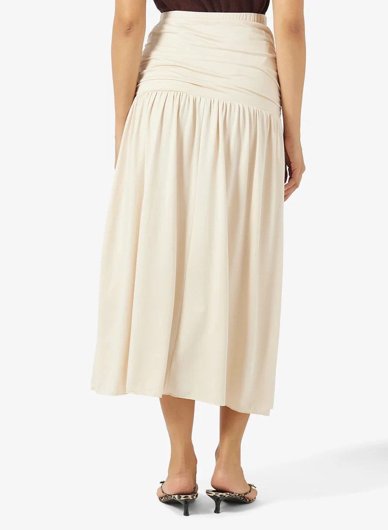 Ella  Skirt With Ruched Waist for Women | Best Price UAE