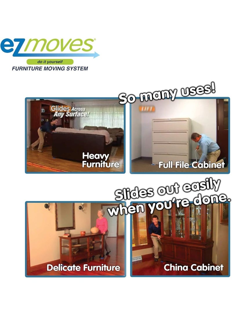 EZ MOVES Smart Furniture Moving Solution with Powerful Lifter Handle and Durable Sliding Pads for Effortless Home Rearrangement Moving Cleaning and Floor Protection While Handling Heavy Furniture Safely - Image 5