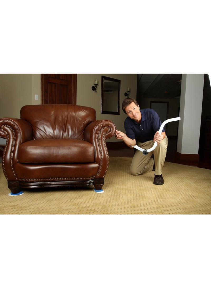EZ MOVES Smart Furniture Moving Solution with Powerful Lifter Handle and Durable Sliding Pads for Effortless Home Rearrangement Moving Cleaning and Floor Protection While Handling Heavy Furniture Safely - Image 3