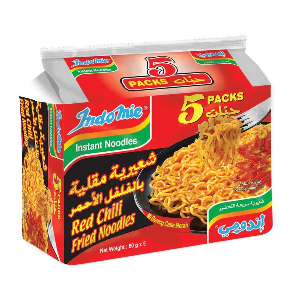 Indomie Red Chili Fried Instant Noodles- 5pcs