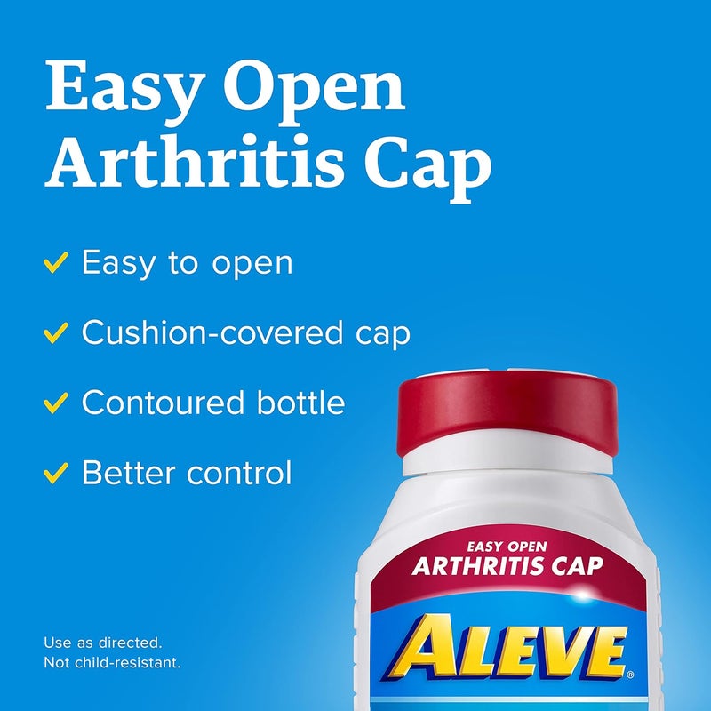 Aleve Easy Open Arthritis Cap Tablets Naproxen Sodium for Pain Relief  200 Count - Image 4