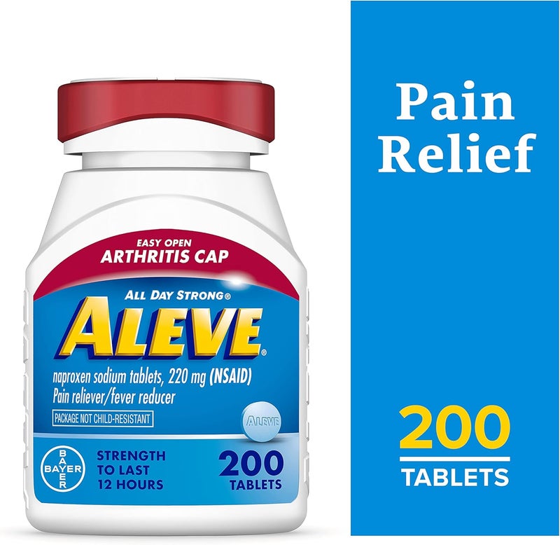 Aleve Easy Open Arthritis Cap Tablets Naproxen Sodium for Pain Relief  200 Count - Image 3