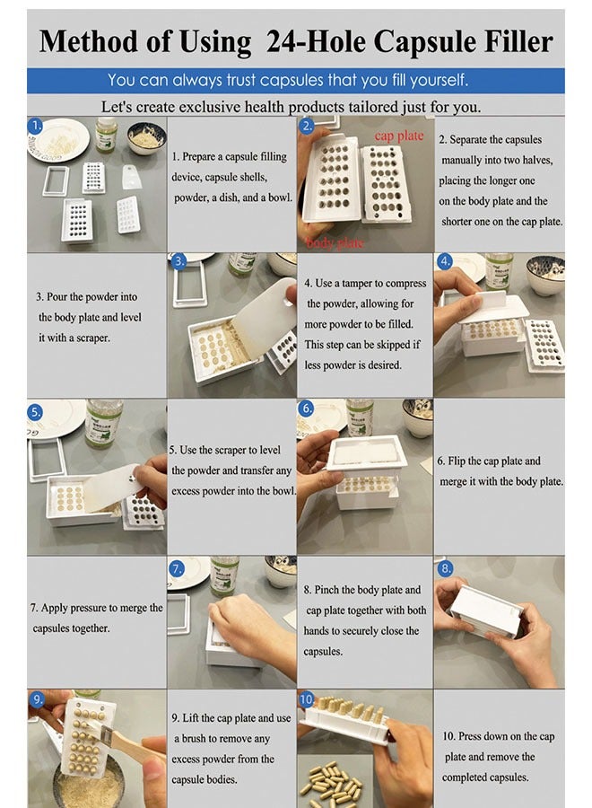 Filling Machine for Size 00 Make Your Own Capsules Easier and Faster Use with Empty Gelatin or Vegetarian Caps - Image 3