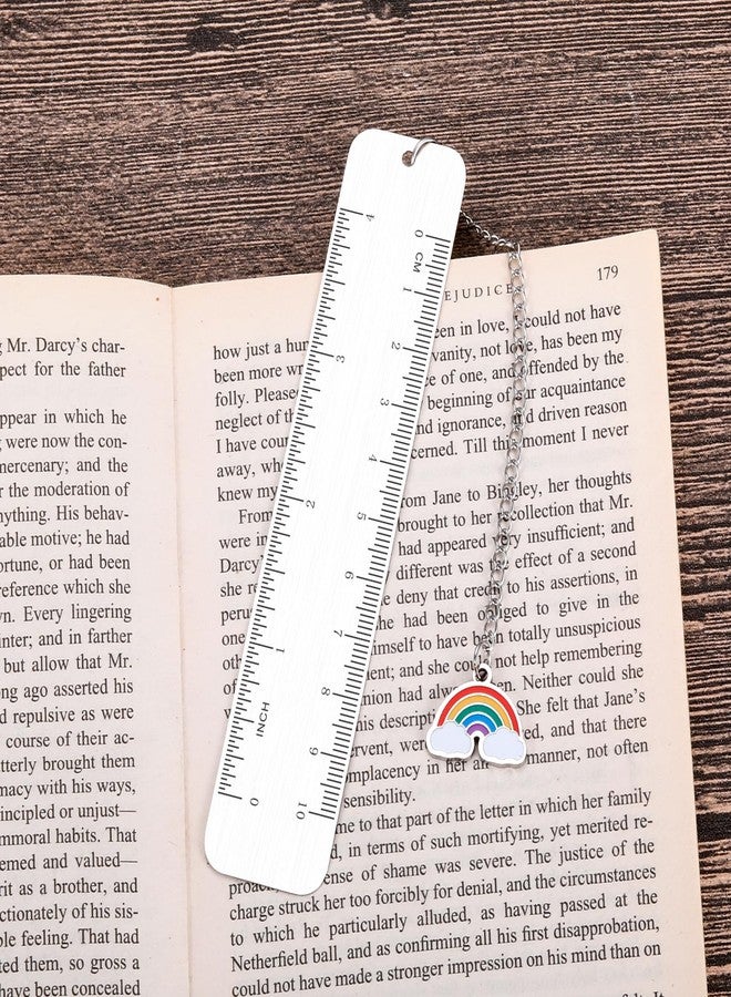 Fleure Esme Christmas Bookmarks for Students Back to School Supplies for Girls Boys Metal Ruler Bookmark First Day of Kindergarten Gifts for Kids Classroom Teacher Back to School 1st Grade Gift for Daughter Son - Image 3
