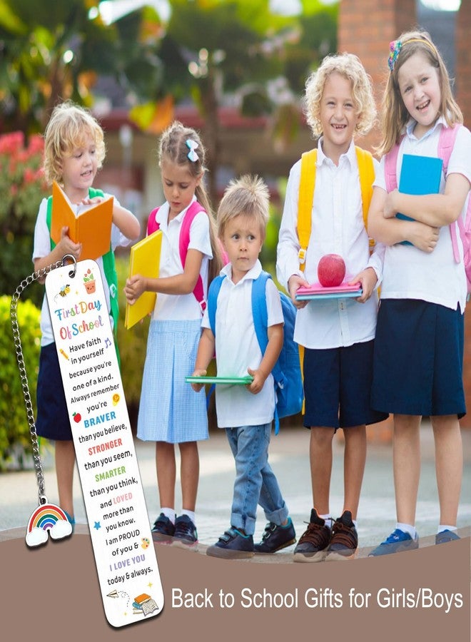 Fleure Esme Christmas Bookmarks for Students Back to School Supplies for Girls Boys Metal Ruler Bookmark First Day of Kindergarten Gifts for Kids Classroom Teacher Back to School 1st Grade Gift for Daughter Son - Image 4