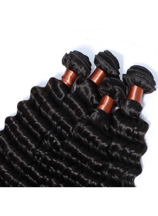 Angie Queen شعر برازيلي أصلي موجة عميقة حزمة واحدة 100% شعر بشري غير معالج لون أسود طبيعي 12 إنش - Image 5